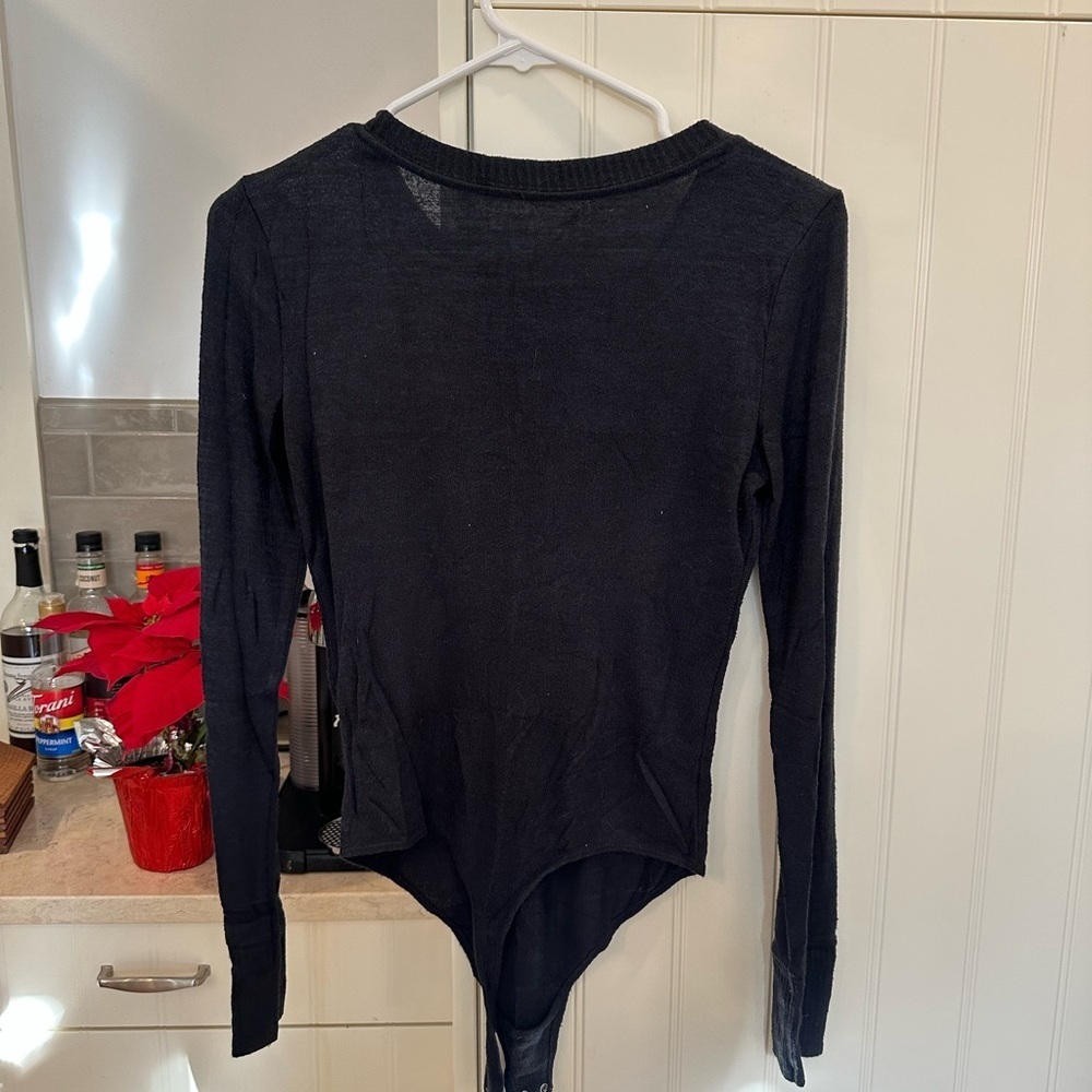 Abercrombie & Fitch Navy Blue Crew Neck Bodysuit - Picture 2 of 4